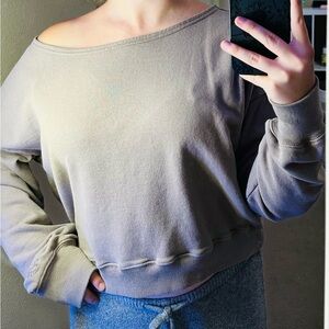 Hollister Off-Shoulder Sweater - Brown